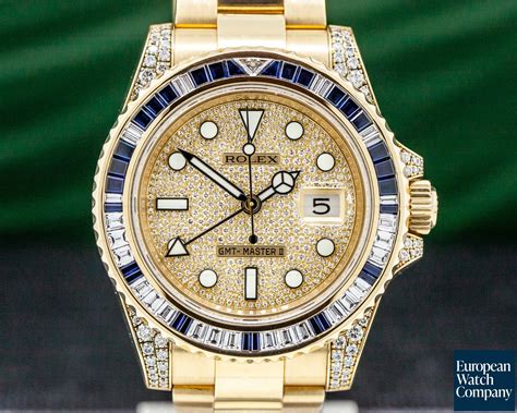 rolex gmt master ii gold diamonds|Rolex Gmt Master II prices.